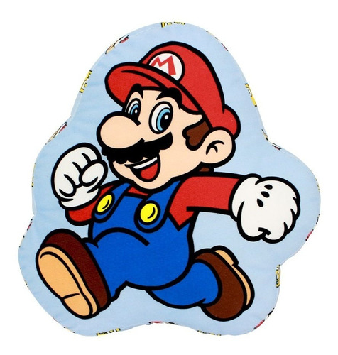 Almofada Fibra Formato Super Mario Bros 10064626 Cor Vermelho