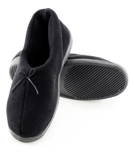 Imagen 1 de 3 de Zapatos De Descanso, Mujer, Pantuflas. Suaves. Negra 