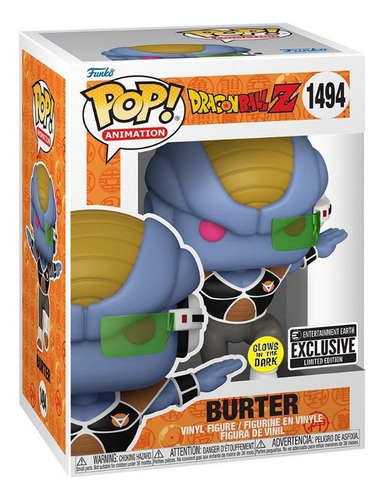 Funko Pop Anime Dragon Ball Z Burter Exclusivo Gitd