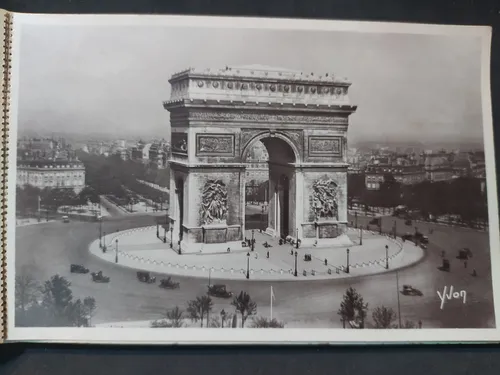 Antiguo Álbum De Fotos Postales Paris (Usado)