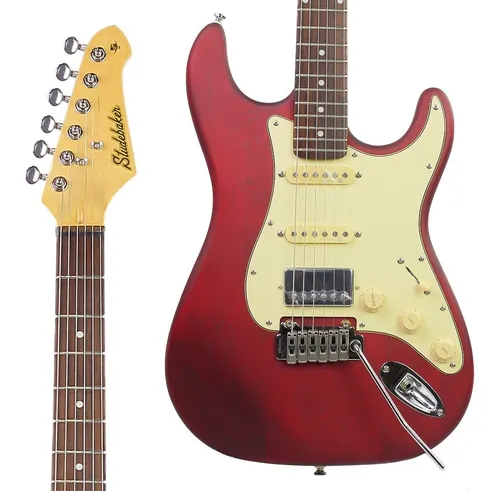 Guitarra Studebaker Skyhawk Strato Hss Cherry C/ Bag