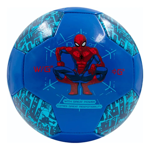 Voit Balón De Fútbol No. 3 Spiderman Azul S24 Azul
