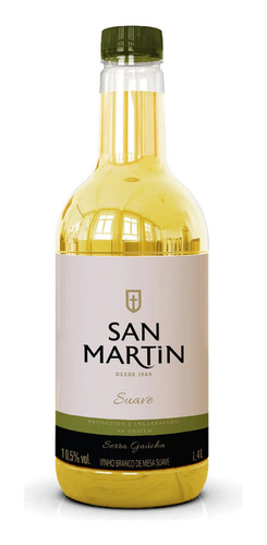 Vinho Branco De Mesa San Martin Suave Pet 1,4 Litro Nacional