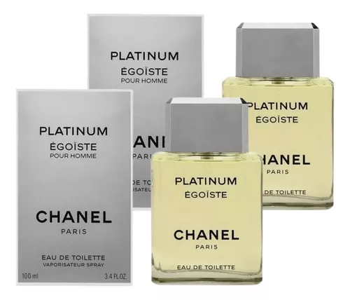 Paquete Egoiste Platinum Chanel 100ml Caballero Original 2pz