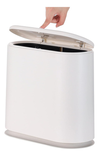 Contenedor De Basura Rectangular De Plástico 12 Litros