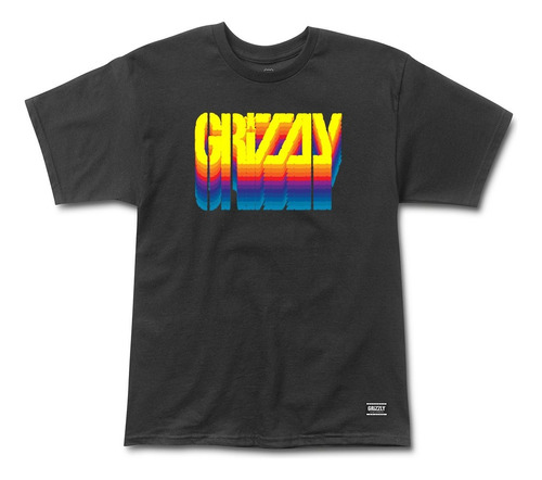 Polera Grizzly Modelo Gradient Black