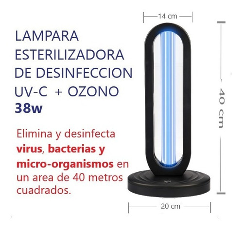 Lampara Germicida Uv 38w (desinfeccion Y Esterilizacion)
