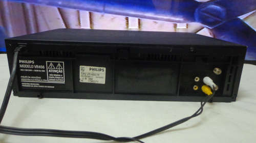 Video Cassete Philips Vr-456 - Usado - Funcionando Preto (Usado)