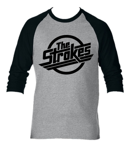  Camiseta The Strokes Camibuso Manga Larga  Banda Rock