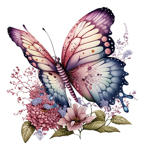 De Calcomanías De Pared De Mariposas Y Flores, De Pared De