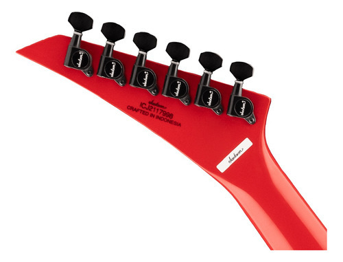 Jackson X Series Kelly Kex, Ferrari Red, guitarra elétrica, vermelha, material de escala, Laurel, orientação à direita
