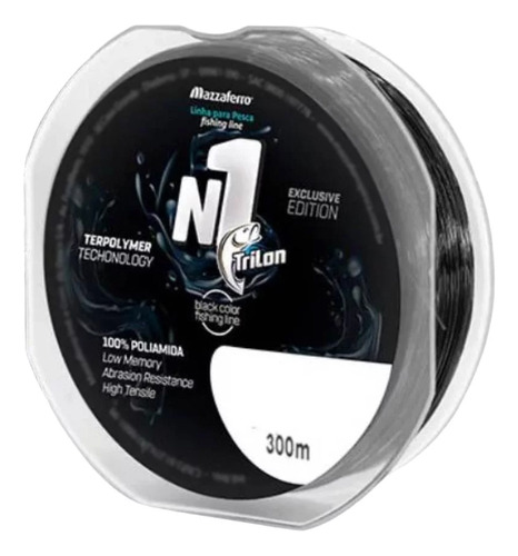 Tanza Trilon Negra Number One 0.33mm X 300m 7,5kg Marine