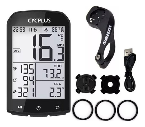 Ciclocomputador Gps Cycplus Ant+ Bluetooth Strava Bike