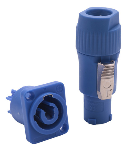 Conector Powercon De Corriente Alterna De 3 Pines, Conector