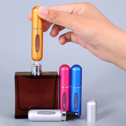 3 Mini Perfumeros Portátil Recargable 5ml Atomizador Colores