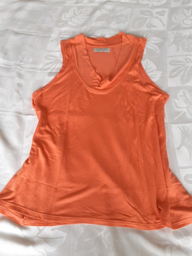 Ml Blusa Trapecio Color Coral Zara - T. M