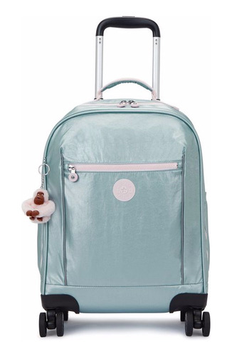 Mochila De Rodinhas Kipling Mese Fairy Green Met Metalizada