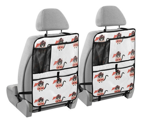 Lindo Gato Japon Geisha Organizador Coche Sakura Kick Mats