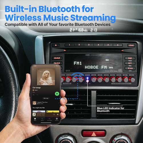 Ecualizador Gráfico Pyleusa De 7 Bandas Con Bluetooth Y Sub