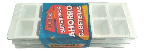 Cubetera Ultra X3 Pack Ahorro Colombraro Color Blanco