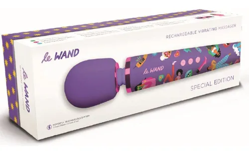 Masajeador Vibratorio Le Wand Feel My Power Jade Purple Brow