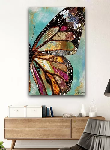 Cuadros Decorativos Modernos Canvas Obra De Arte Mariposa