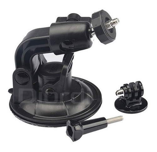 Imagen 3 de 7 de Soporte Succión Para Auto 9cm Gopro Hero Black 9 8 7 6 5