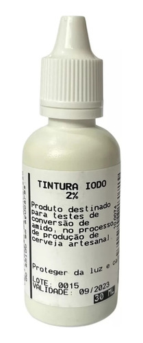 Iodo 2% Para Teste - 30ml - Cerveja Artesanal