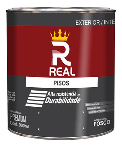 Real Piso Premium Fosco 0,9l Vermelho Segurança