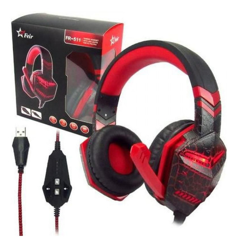 Fone De Ouvido Headset Gamer Usb Fr-511 - Feir