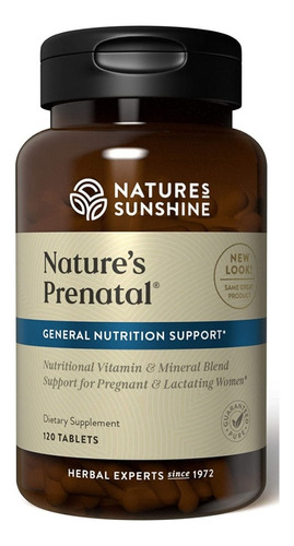Prenatal Nature's Sunshine 120tbs - Unidad a $2232