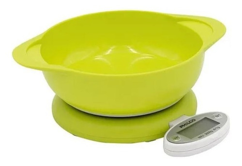 Imagen 1 de 3 de Balanza Digital De Cocina Philco Con Bowl 5kg Ks-545