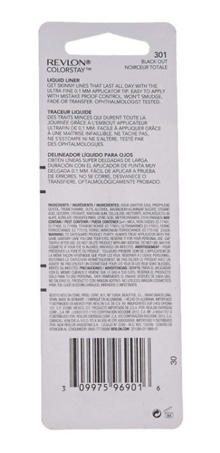 Revlon Colorstay Skinny Liquid Eyeliner, Black Out