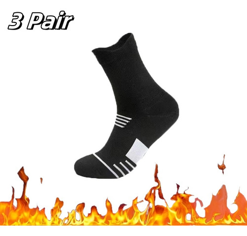 1 Par De Calcetines Gruesos Para Hombre, Suela De Toalla, An