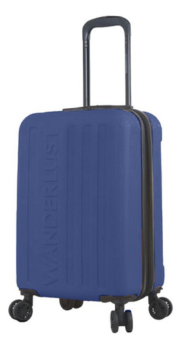 Valija Mediana Rigida Azul 24 Pulgadas Wanderlust Cerradura