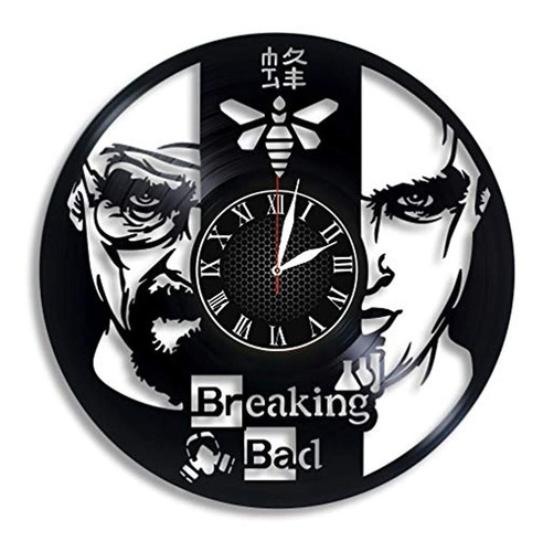 - Reloj De Pared De Vinilo, Diseño De Breaking Bad