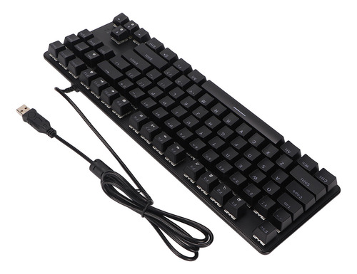 Teclado Mecânico De 87 Teclas, Azul, Luz De Fundo Rgb, Duas