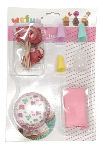 Imagen 1 de 3 de Decorador De Torta Manga De Pvc, Con Picos, Moldes Para 24 C