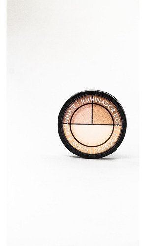 Imagen 5 de 5 de Maquillaje Iluminador Dúo / Glow & Illuminate Xúlu Z137 Tono Del Iluminador Gold