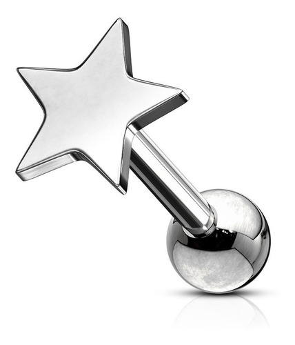 Imagen 1 de 2 de Piercing Individual Estrella 6mm Sin Strass Únicos Piercing Argentina ®