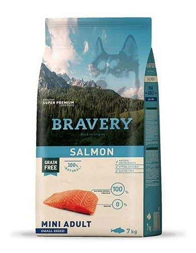 Imagen 1 de 1 de Bravery Salmon Adulto Raza Pequeña 2 Kg