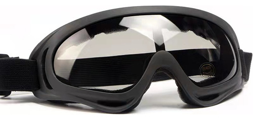 Goggles De Moto Azul Con Correa Y Esponja Gruesa