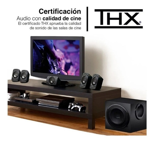 Imagen 2 de 4 de Home Theater Logitech Z906. Cornetas 5.1 1000watts