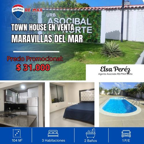 Venta Hermoso Th En Urbanizacion Asocibal Norte, Carenero, Higuerote
