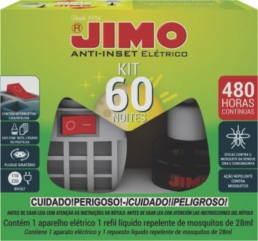 3 Kit Inseticida Jimo + Refil 60 Noites