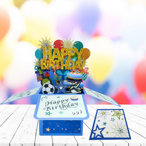 A Tarjeta De Feliz Cumpleaños Con Tarjeta De Notas Regalos