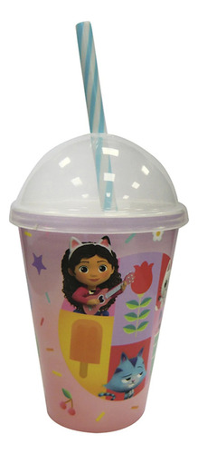 Vaso Plástico Milk Shake La Casa De Gabby 280 Ml