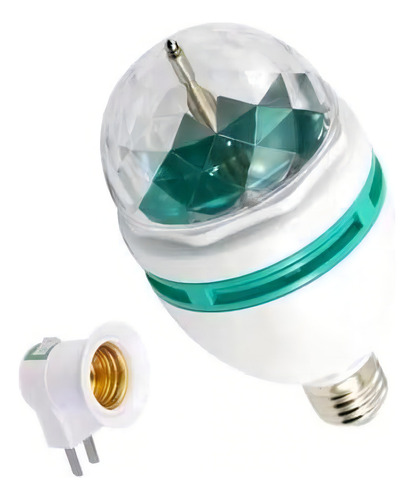 Led Rgb 3w Inova Giratória Com Bocal Adaptador Lam3021