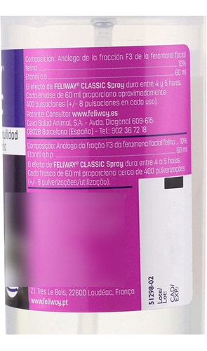 Feliway Spray (60ml) - Synthetic Carming Spray, Comforts  Re