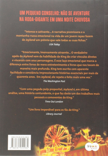 Imagem 2 de 2 de Livro - Joyland - Stephen King - Lacrado